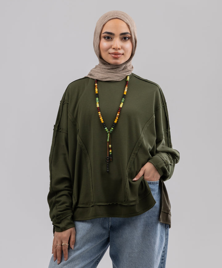 Seamline Cotton Shirt