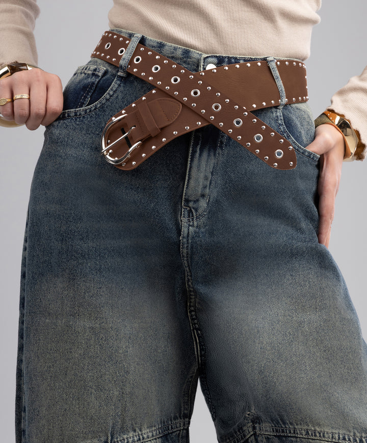 Wide Leather Belt