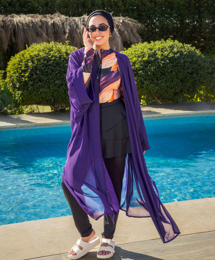 Plain Chiffon Kimono