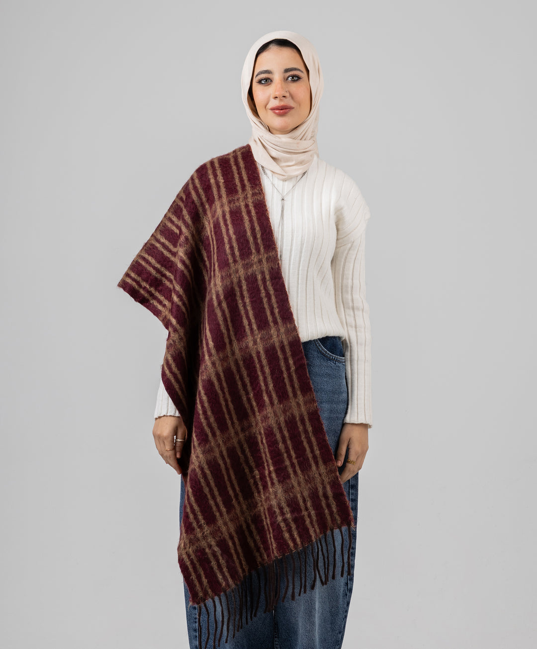 Comfort Plaid Shawl