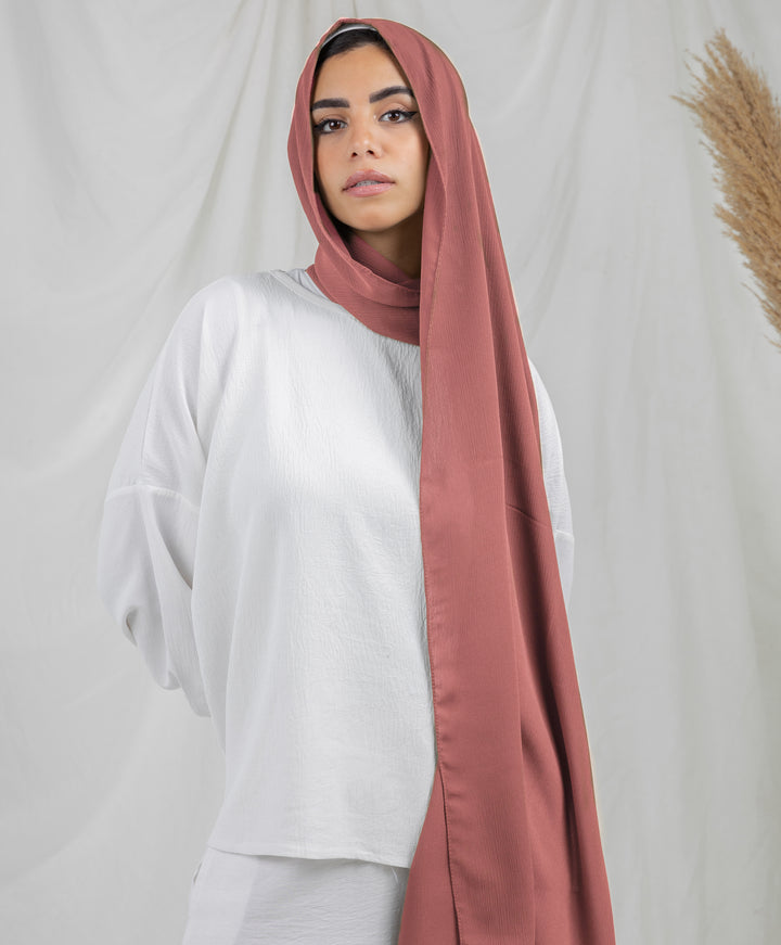 Pure Chiffon Crinkle Scarf
