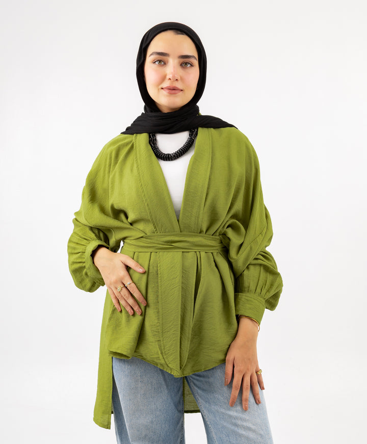 Linen Wrap Kimono