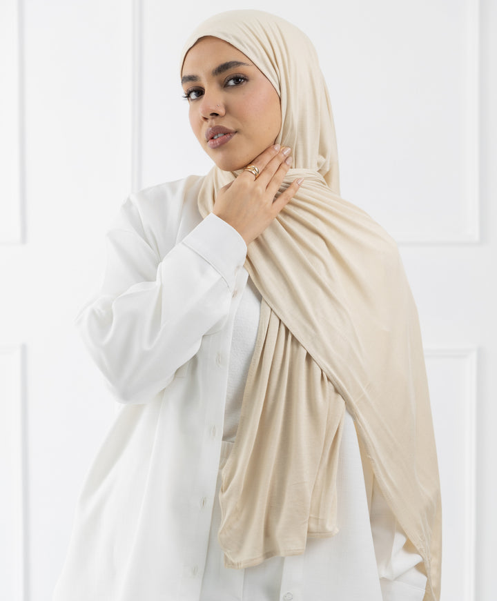 Plain Cotton Lycra Scarf