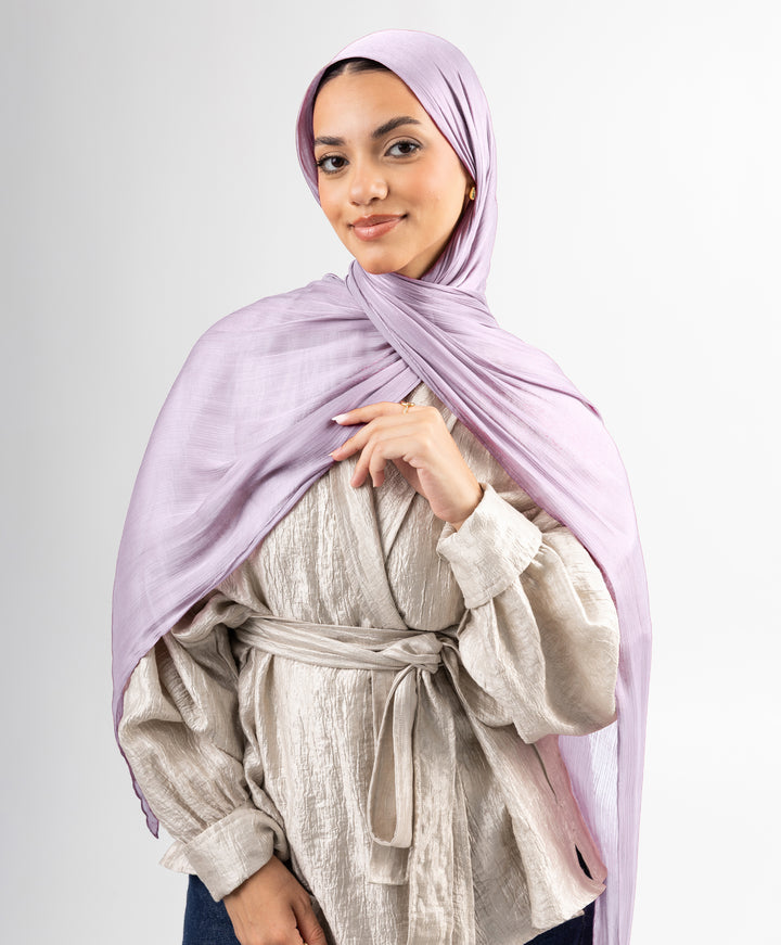 Organza Crinkle Satin Scarf