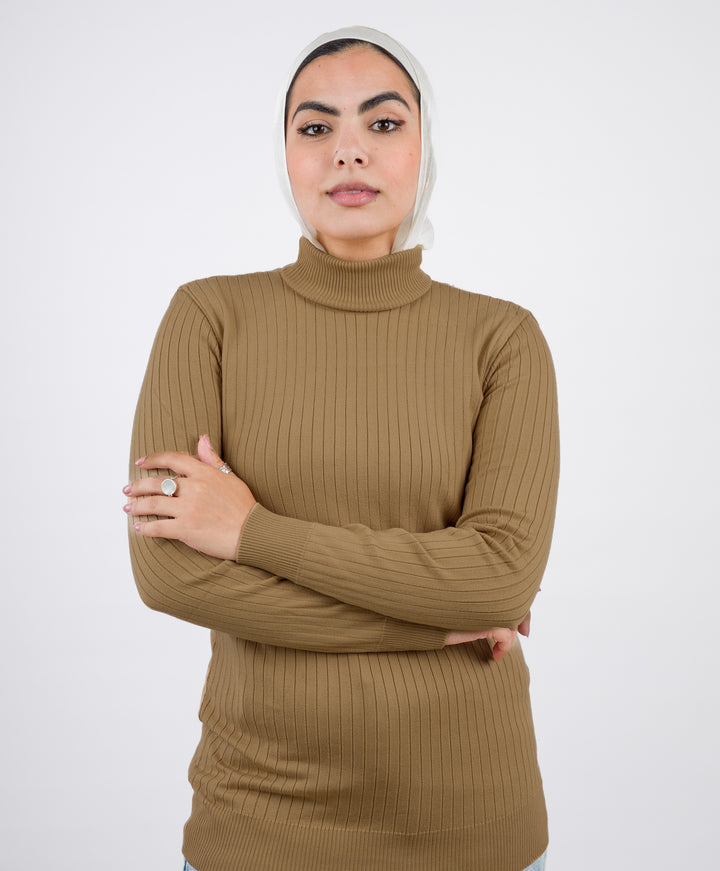 Wide Short Ribbed Pullover