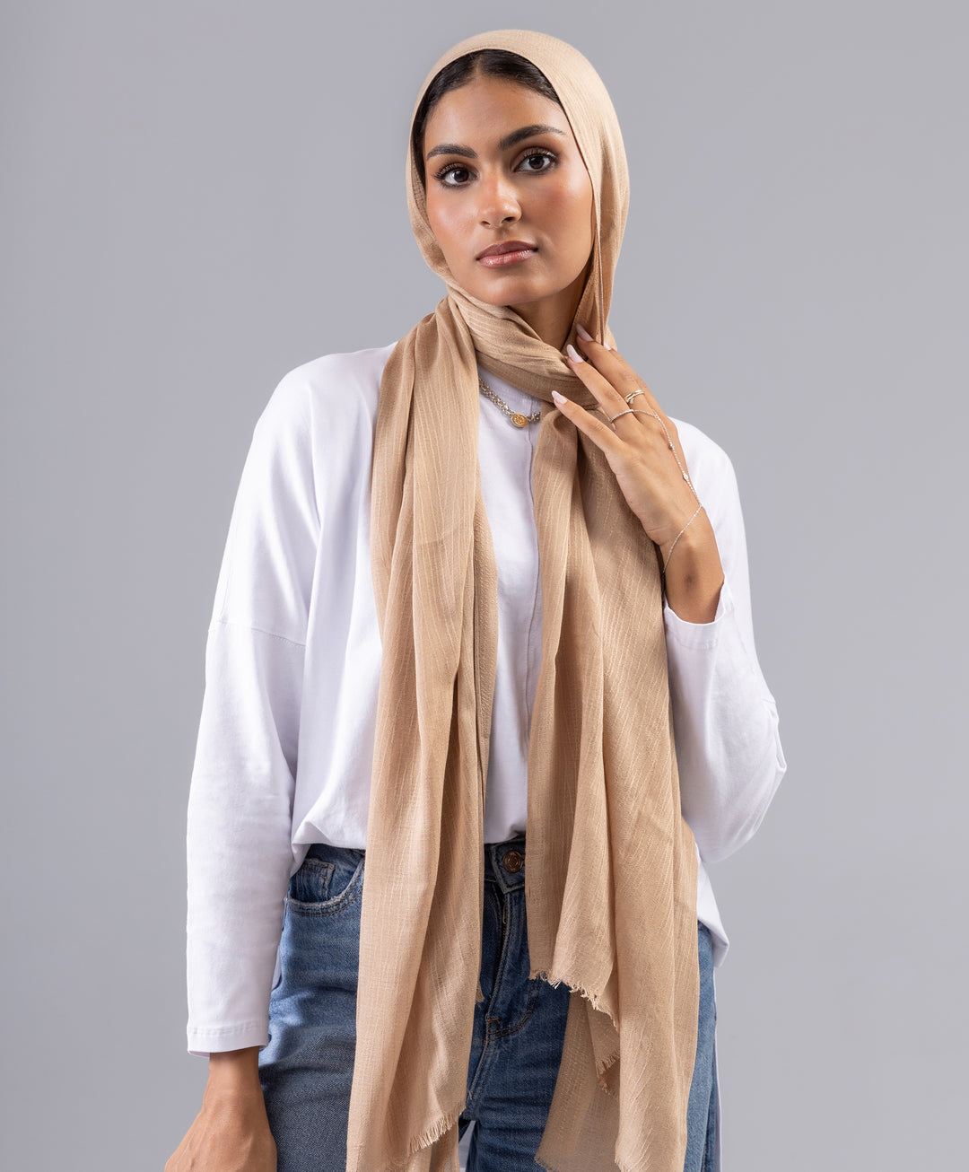 Bubbly Linen Scarf