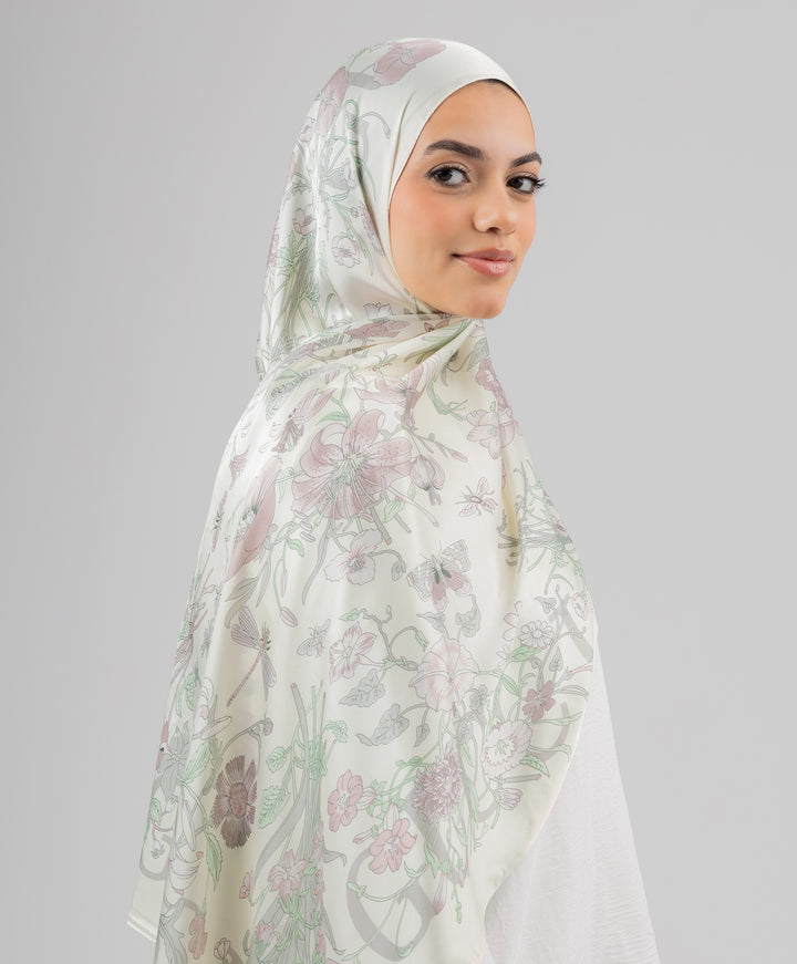 Floral Silk Scarf