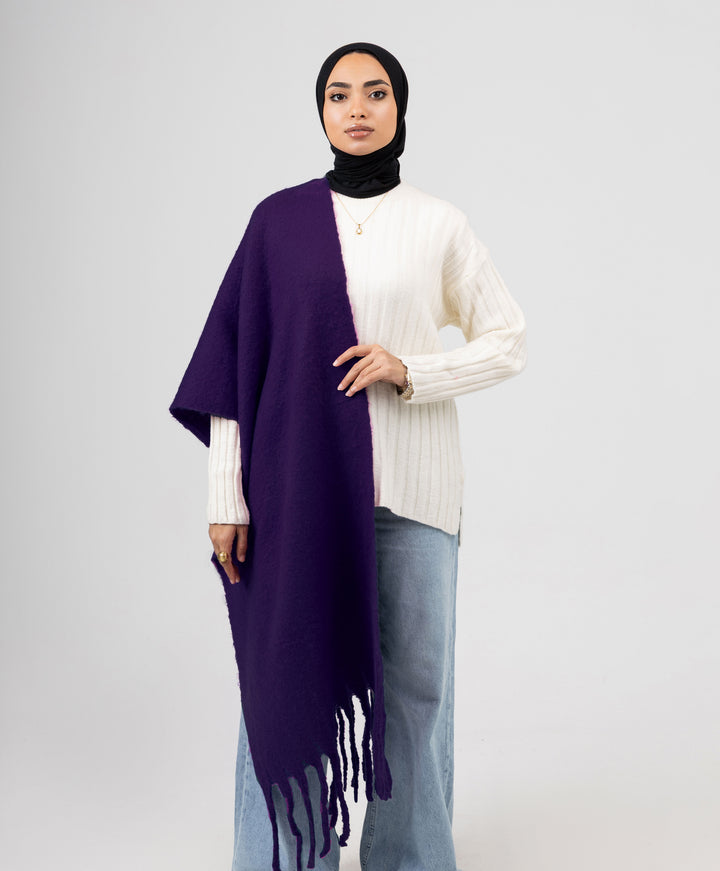 Essential Shawl-Dark Purple