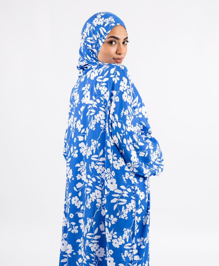 Blue Floral Viscose Isdal