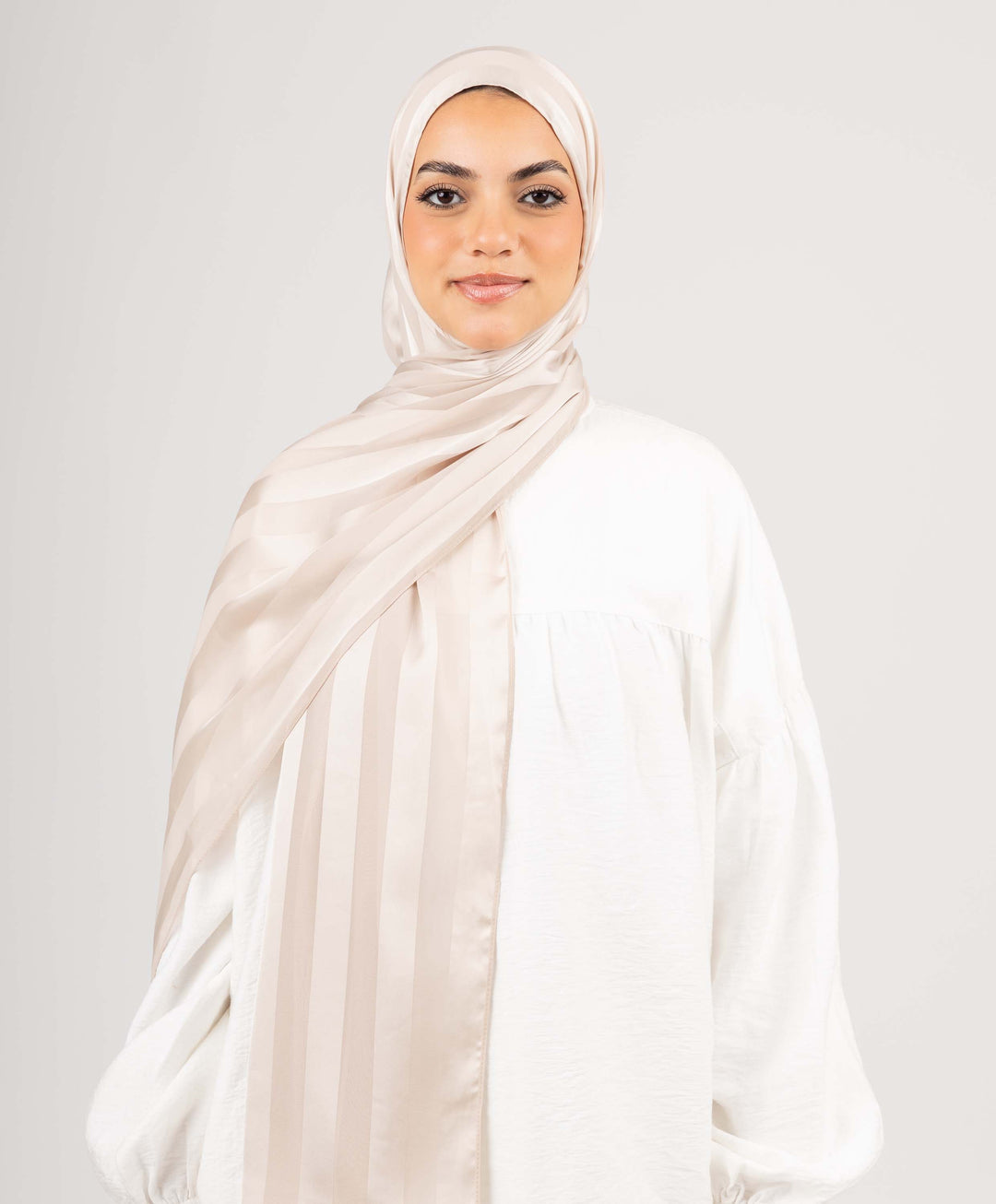 Lined Satin Chiffon Scarf