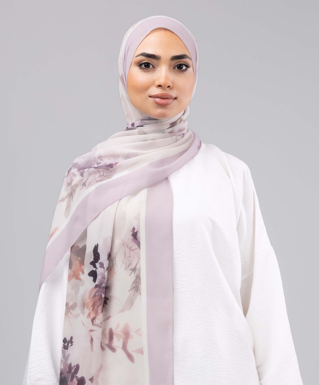 Classic Bloom Chiffon Scarf