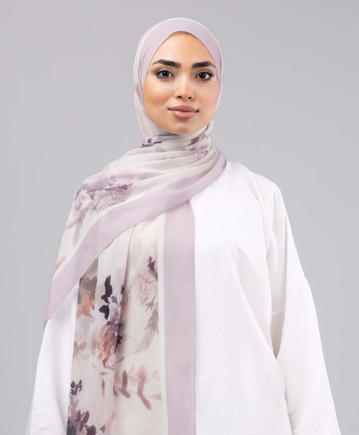 Classic Bloom Chiffon Scarf