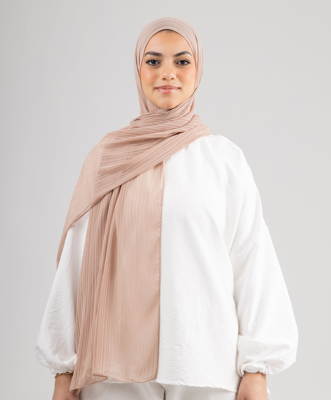 Mini Stripes Chiffon Scarf