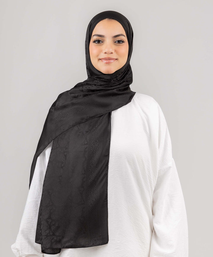 Satin Jacquard Scarf