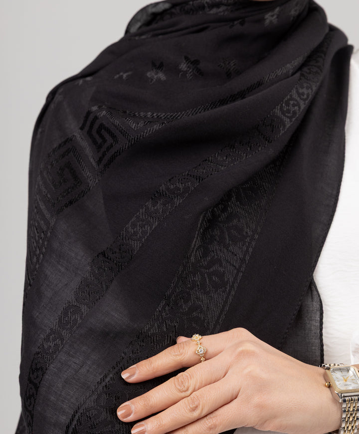 Jacquard Linen Scarf