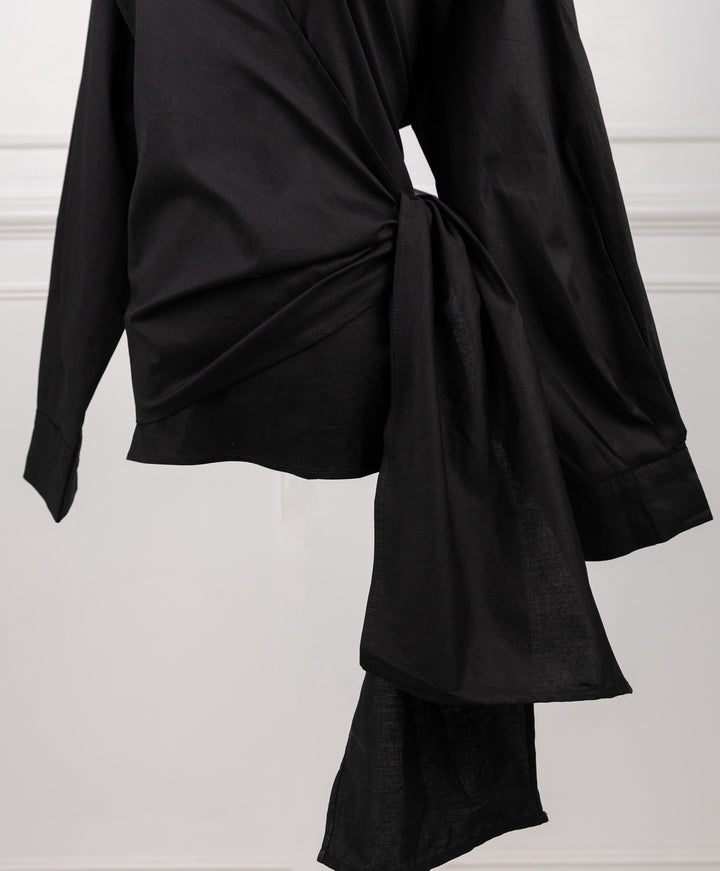 Wrap Poplin Shirt