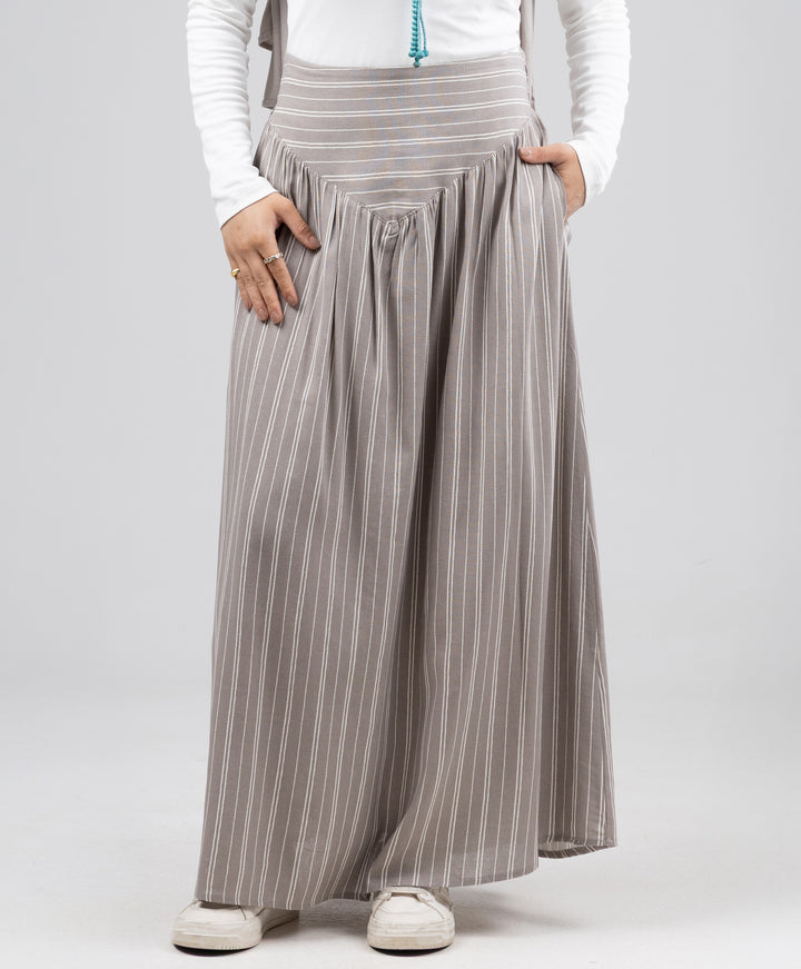 Stripe Linen Skirt