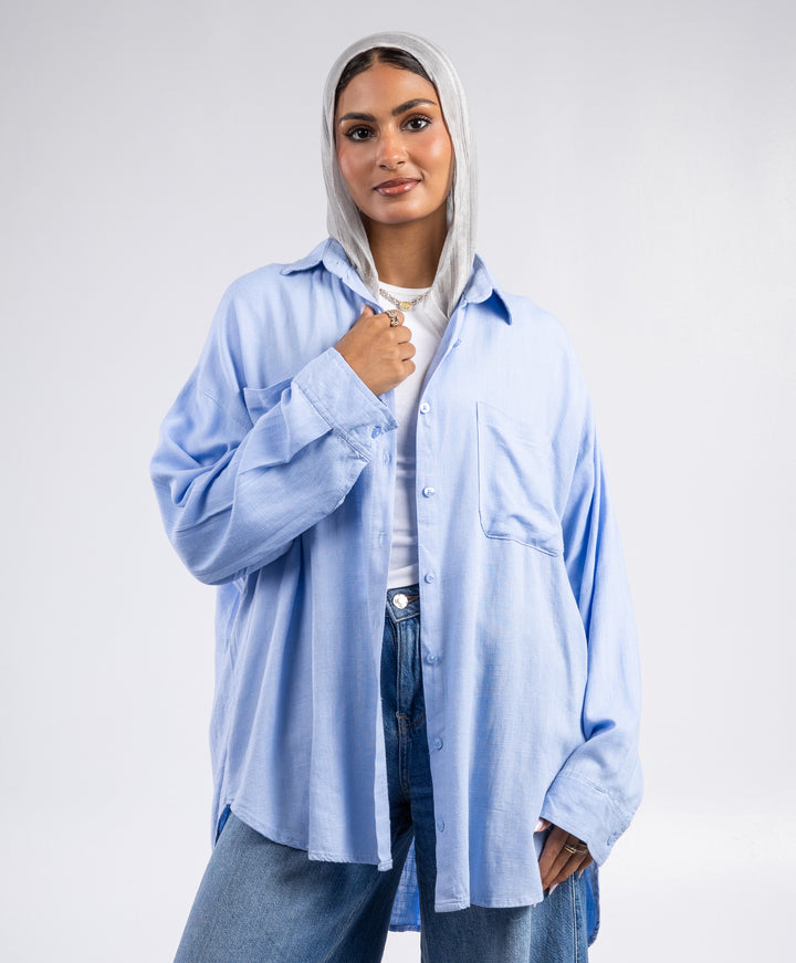 Pleated Linen Shirt