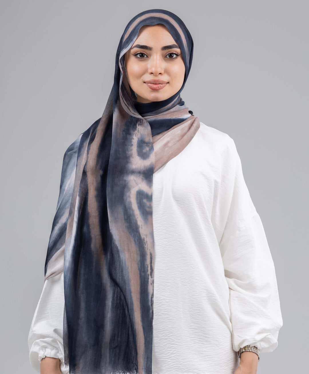 Tie Dye Linen Scarf
