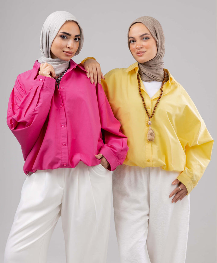 Basic Button Blouse