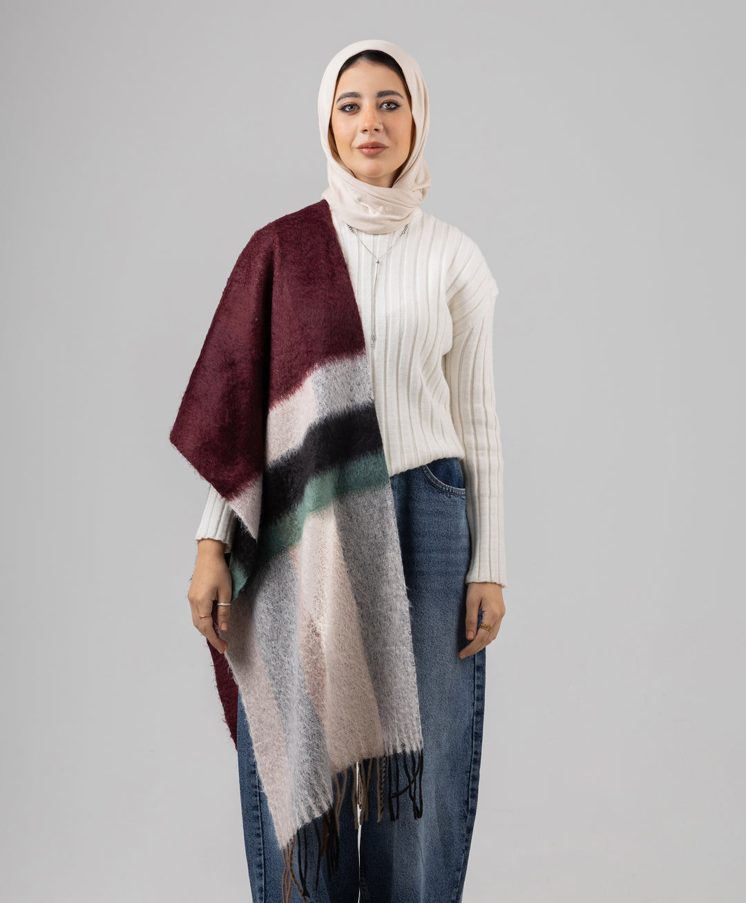 Cozy Striped Shawl
