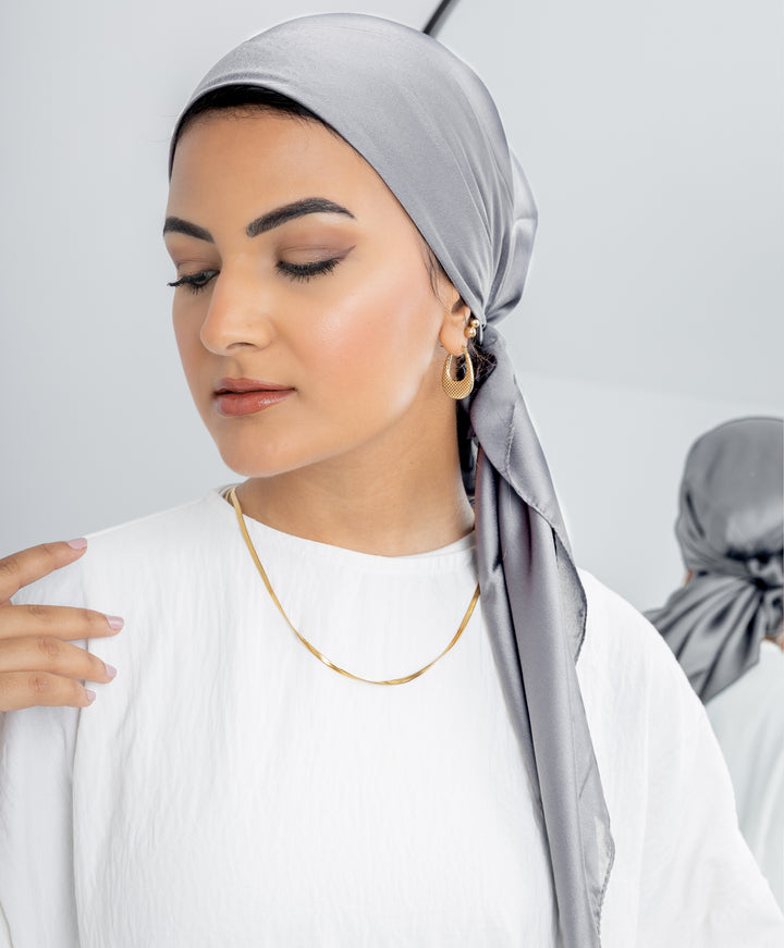 Plain Silk Square Scarf