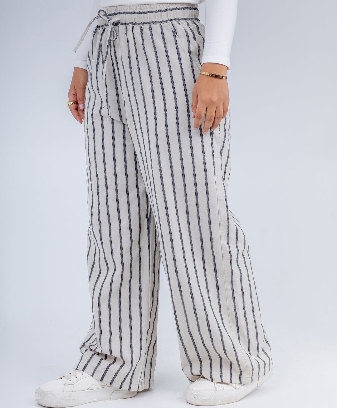 Pure Linen Stripped Pants