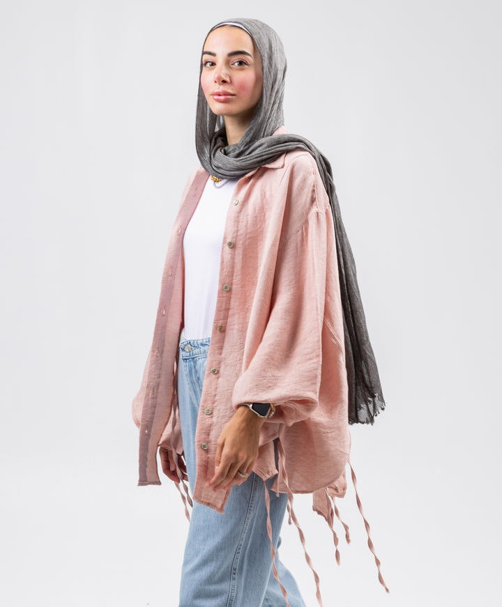 Tassel Linen Shirt