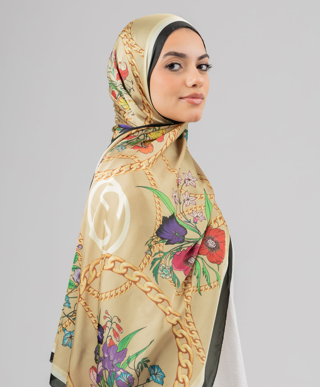 Chainscape Silk Scarf