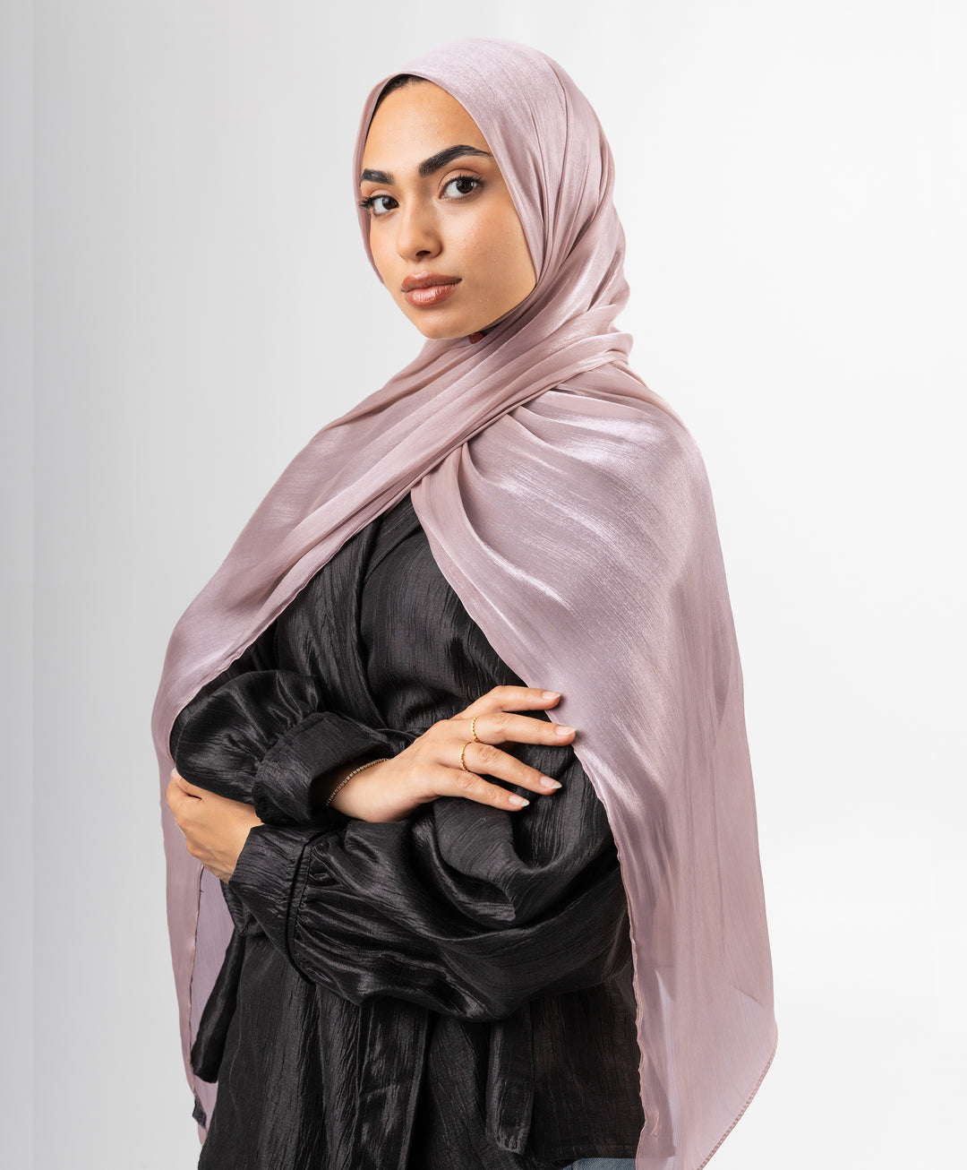 Organza Crinkle Satin Scarf