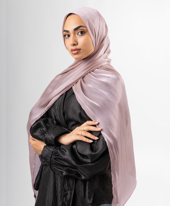 Organza Crinkle Satin Scarf