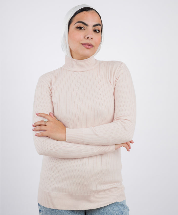 Wide Short Ribbed Pullover