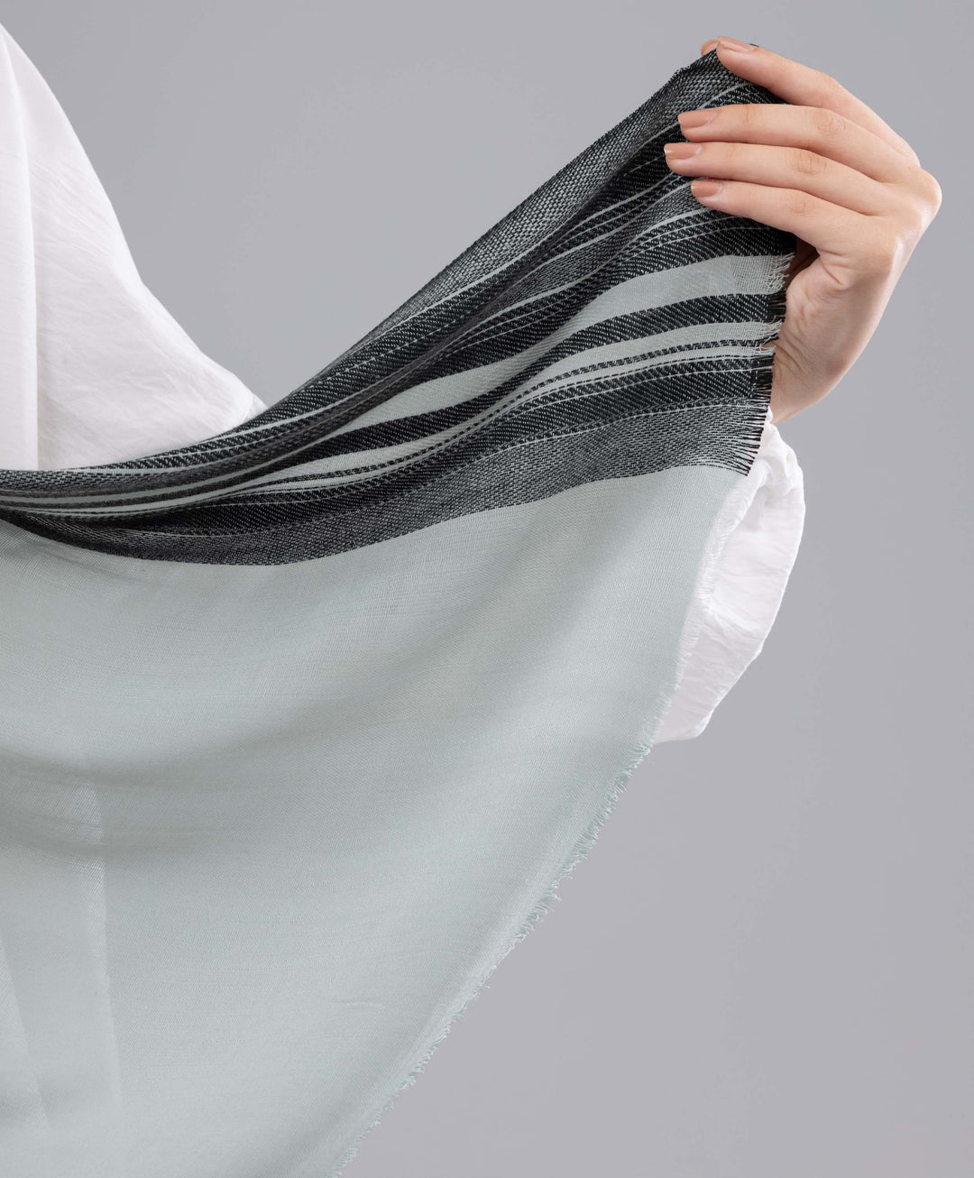 Soft Stripe Linen Scarf