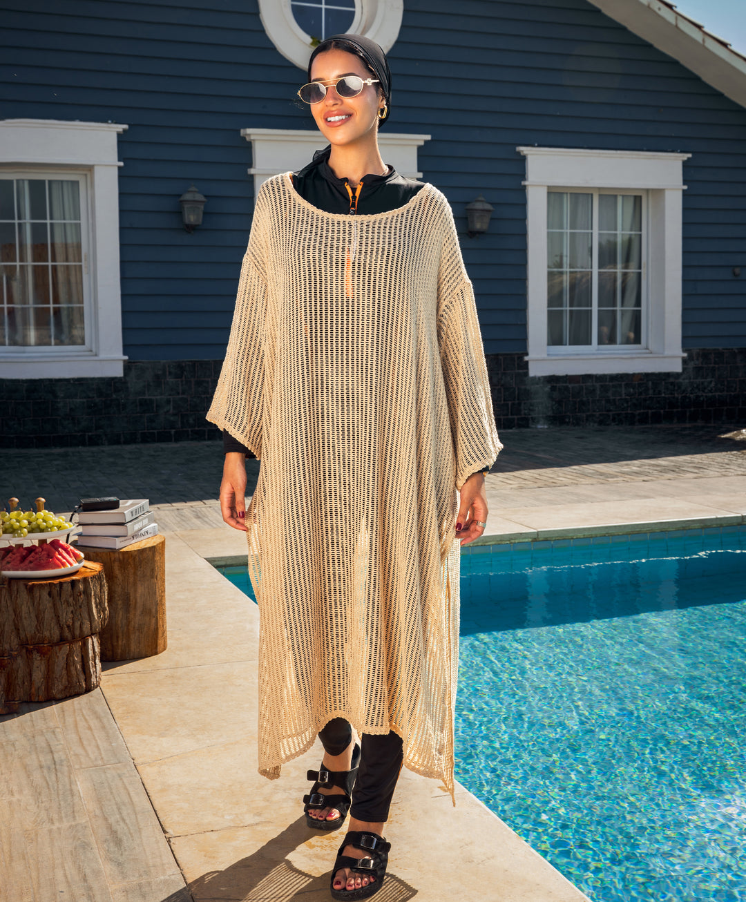Long Mesh Dress