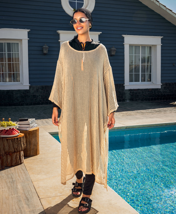 Long Mesh Dress
