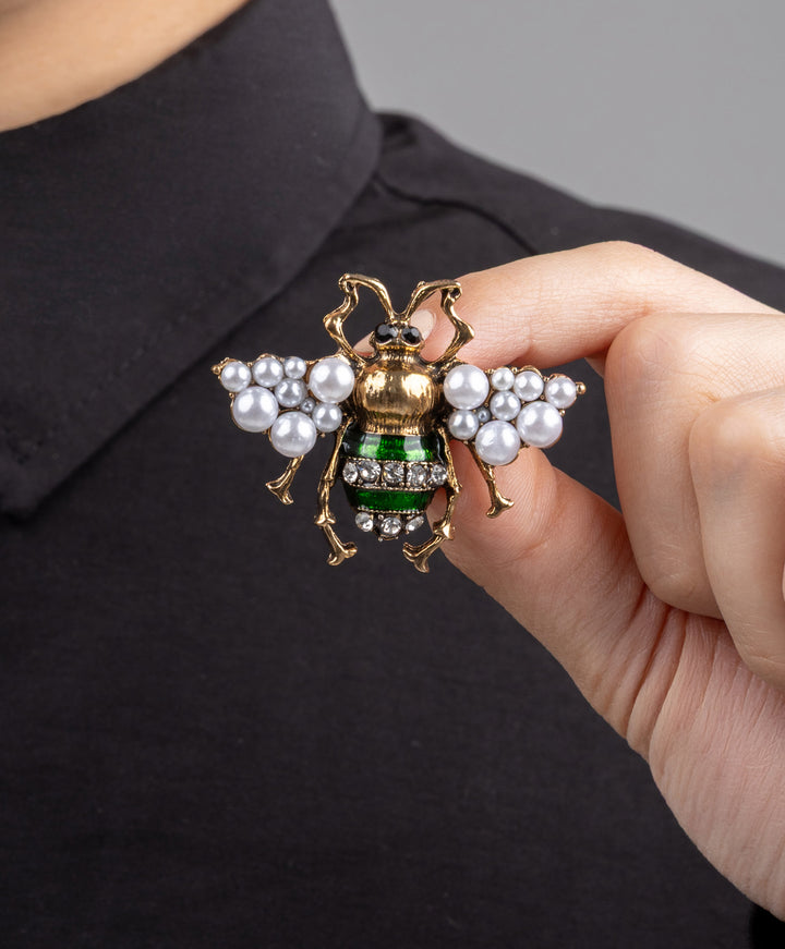 Dew Green Brooch