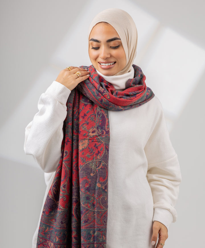 Red Paisley Shawl