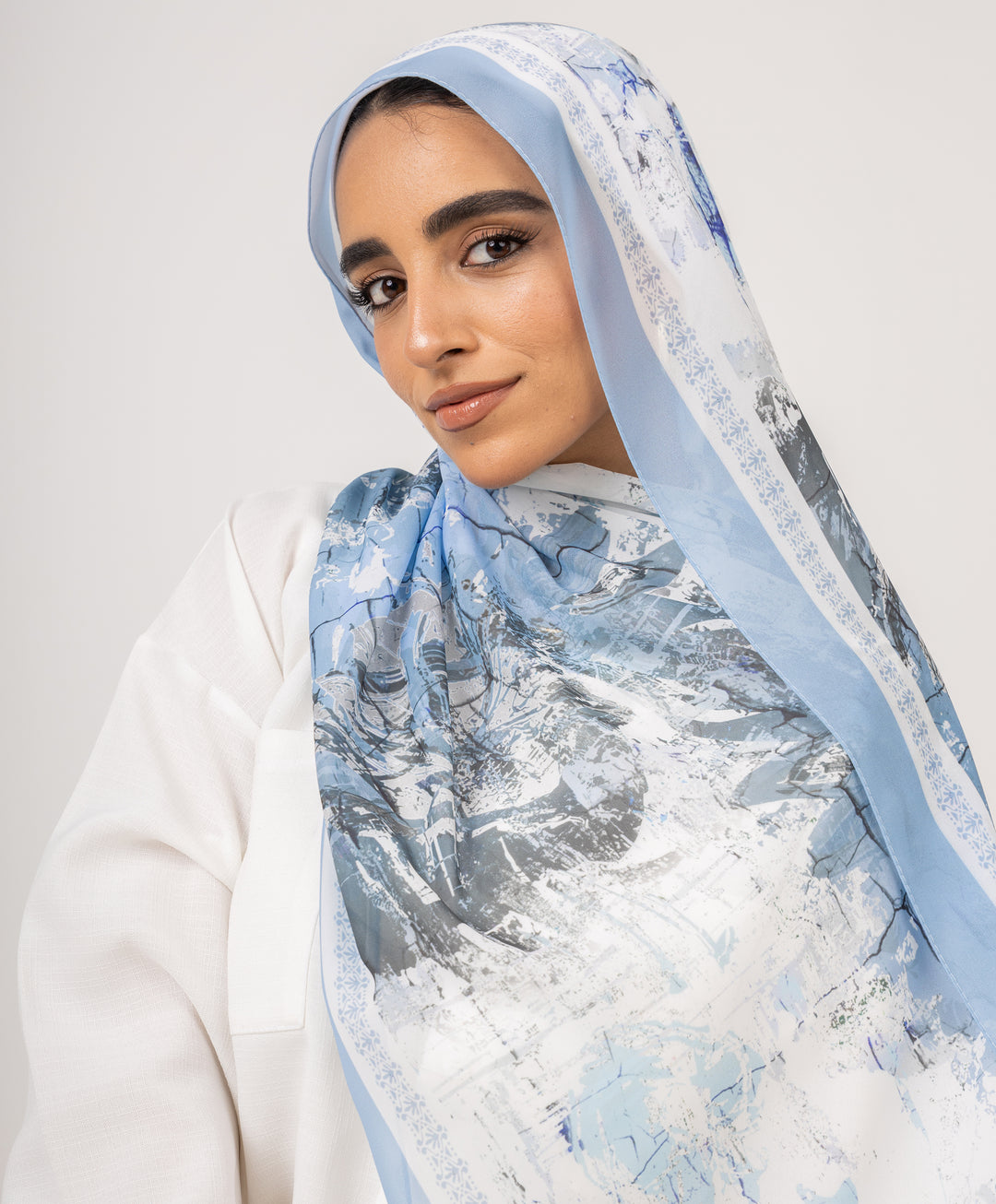 Elegant Aqua Scarf
