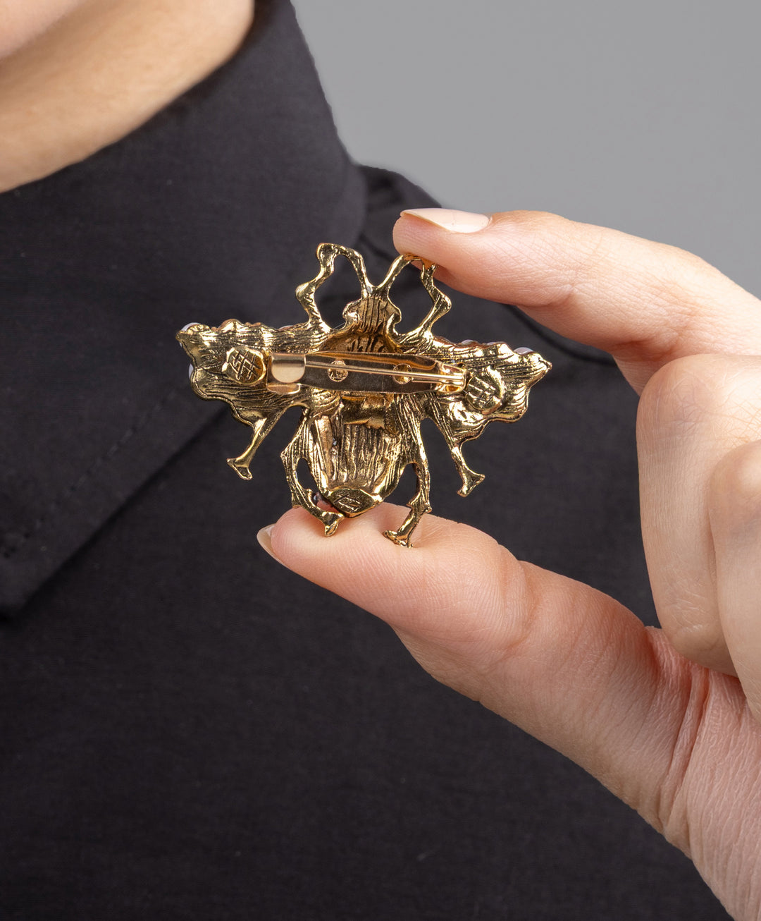 Dew Red Brooch