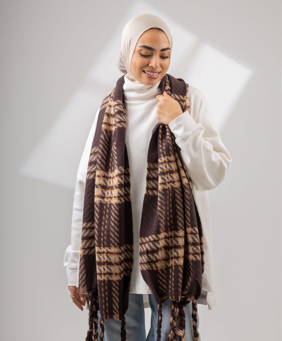 Comfy Plaid Shawl