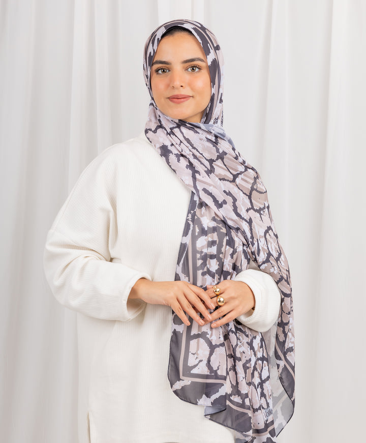 Hidden Trails Chiffon Scarf