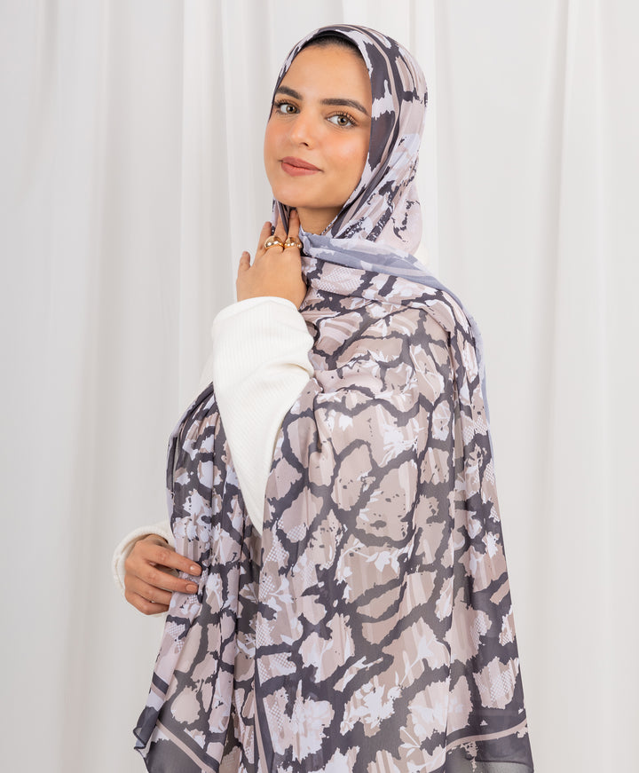 Hidden Trails Chiffon Scarf