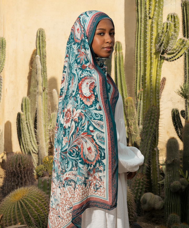 Vintage Bloom Modal Scarf