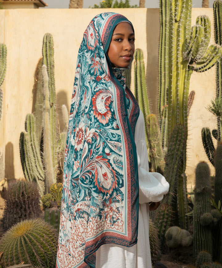 Vintage Bloom Modal Scarf