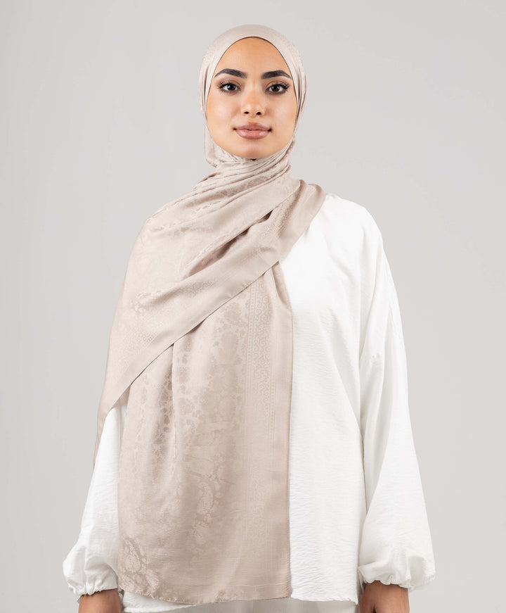 Satin Jacquard Scarf