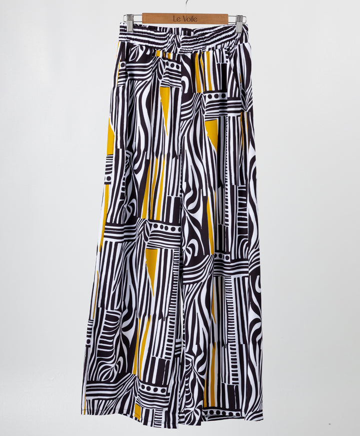 Printed Satin Pants