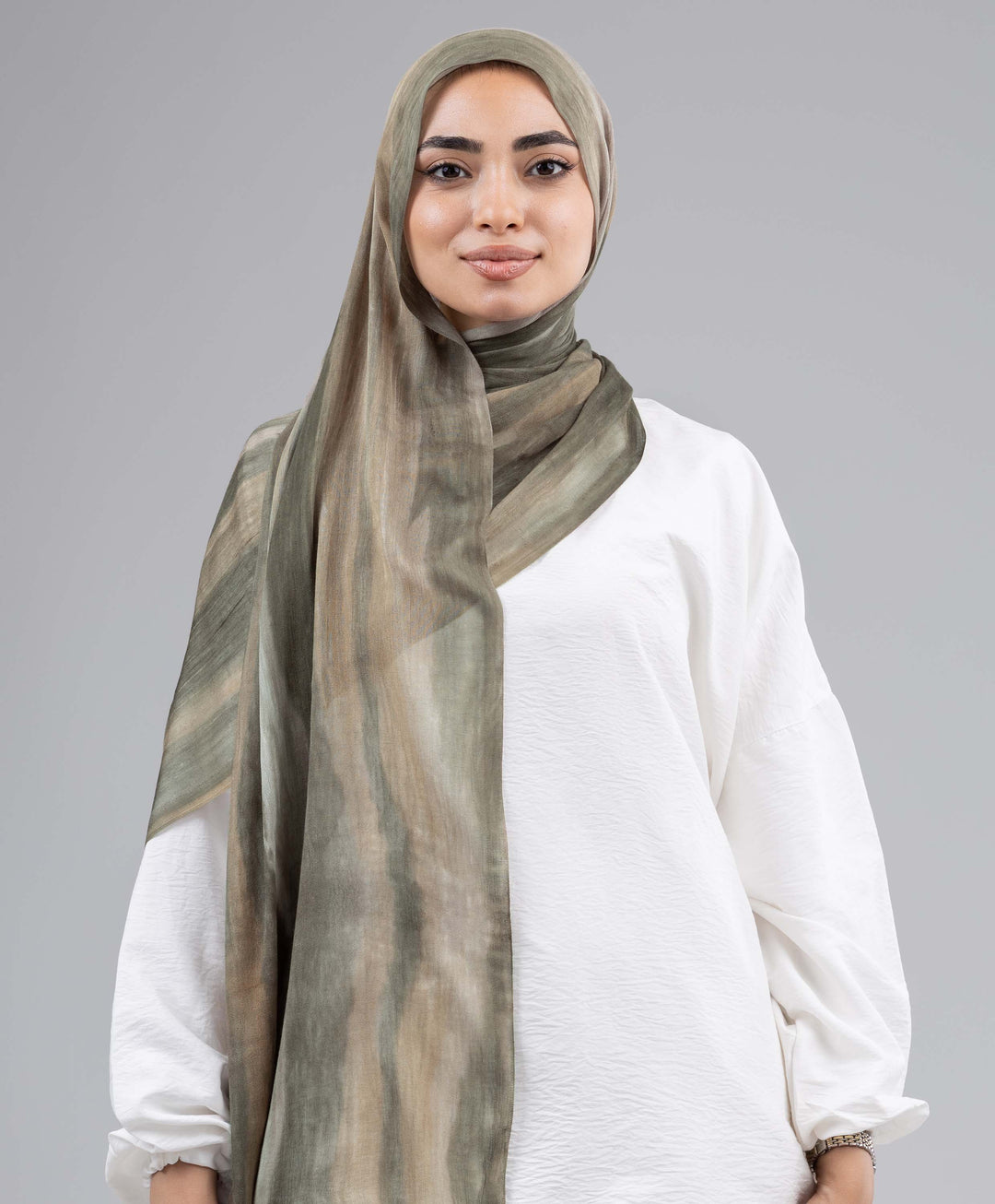 Tie Dye Linen Scarf