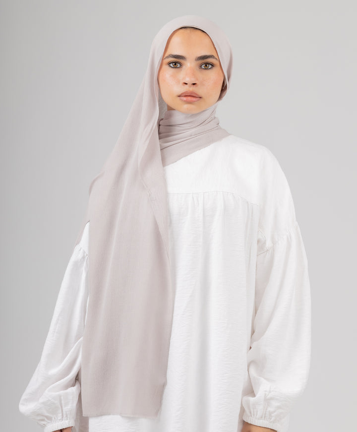 Elegant Cotton Crinkle Scarf