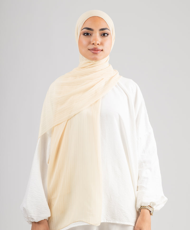 Mini Stripes Chiffon Scarf