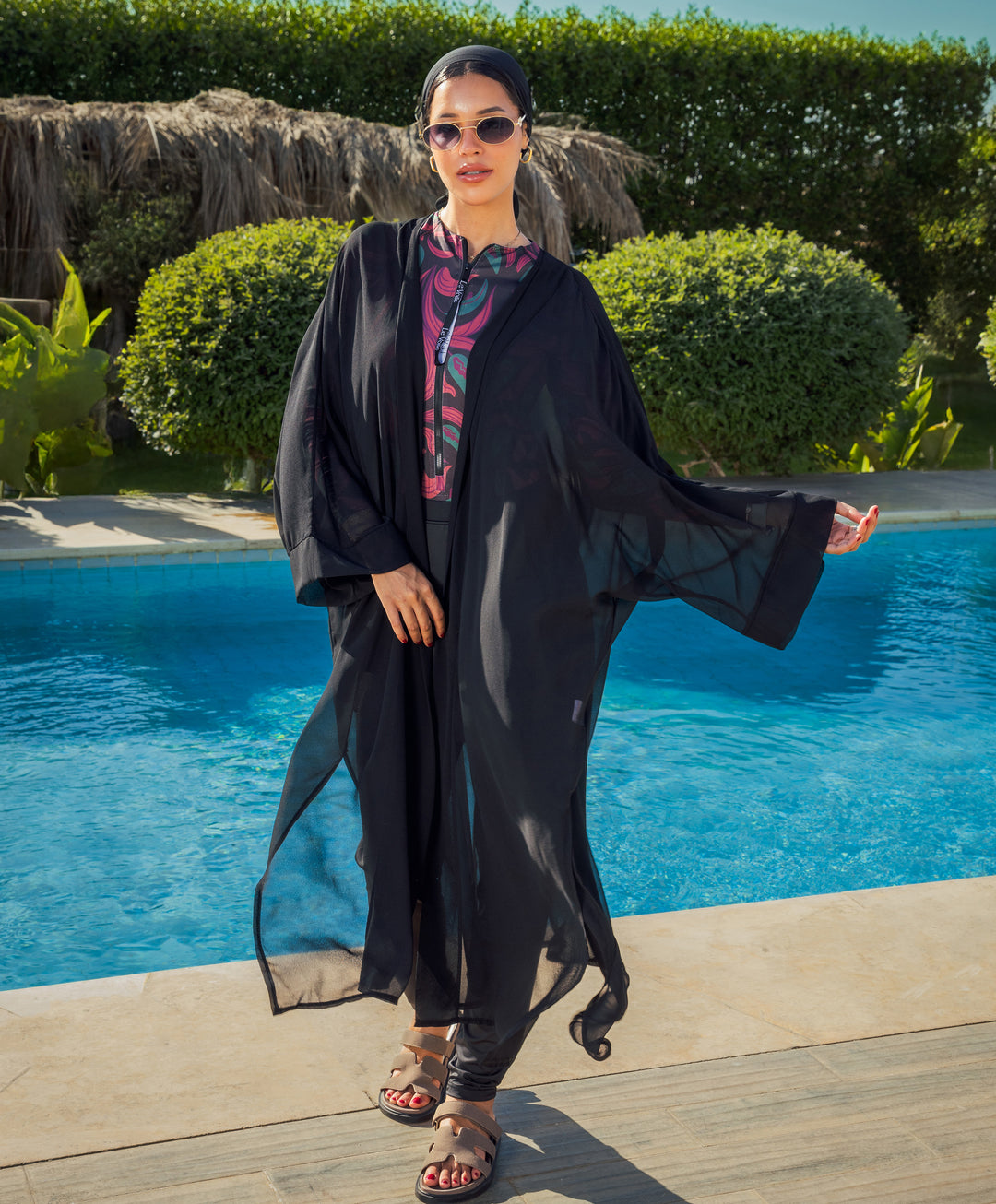 Plain Chiffon Kimono